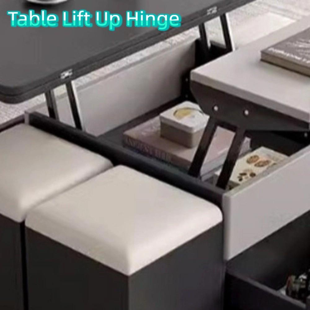 Anti-corrosion Lift Up Coffee Table Mechanism Heavy Duty Steel Table Lift Up Hinge Dining Table