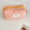 Quilted Plaid Girls Cosmetic Bags Retro Ladies Clutch Pencil Case Coin Purse Portable Travel Female Toiletry Storage Bag Handbag