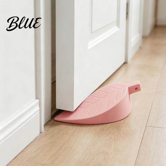 Decorative Door Stop for Bedroom Leaf Shaped Stopper Wedge Non-Slip Wind‑Resistant Stop Protective Wedge Wall Silent Anti‑Collision Jam