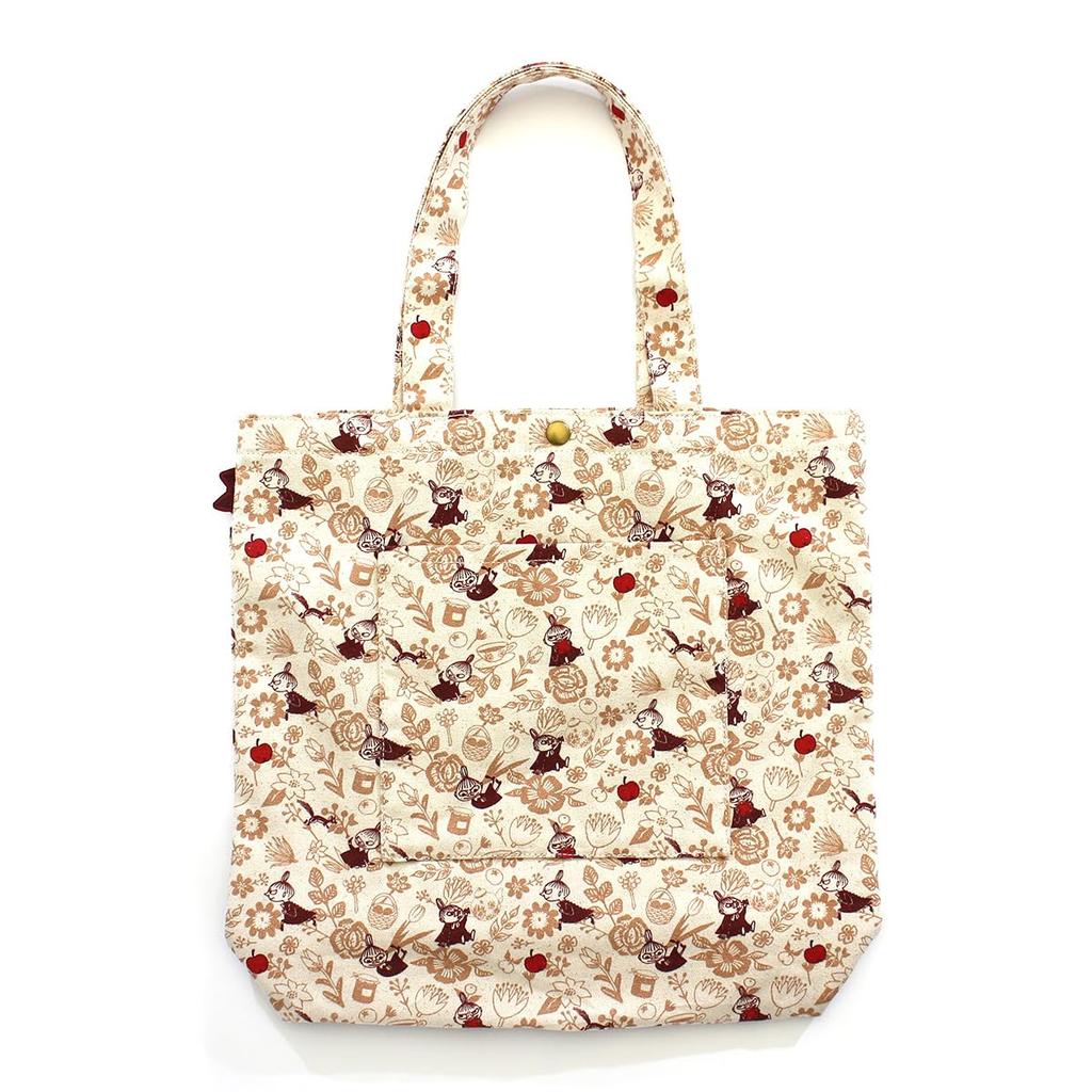 Hapitas Moomin Tote Bag HAP 6009 with Back MC5 Picnic Pocket,