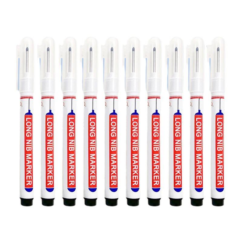 Long Nozzle Waterproof Marker for Woodworking & Tile Drilling