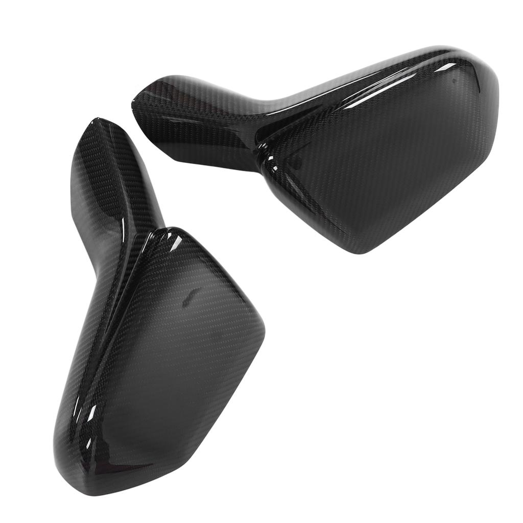 2Pcs Set Carbon Fiber Rearview Side Mirror Cover Replacement for Chevy Camaro 2015‑2021