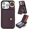 Ring Holder Vertical Cards Solt Leather Wallet Case For iPhone 15 Pro Max 14 Plus 13 12 11 XR XS 7 8 SE 2022 Stand Bag Cover