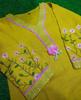 Women Indian Pakistani Kurta Pant Set Party Wear Designer Top Tunic Ethnic Kurti Cotton Slub