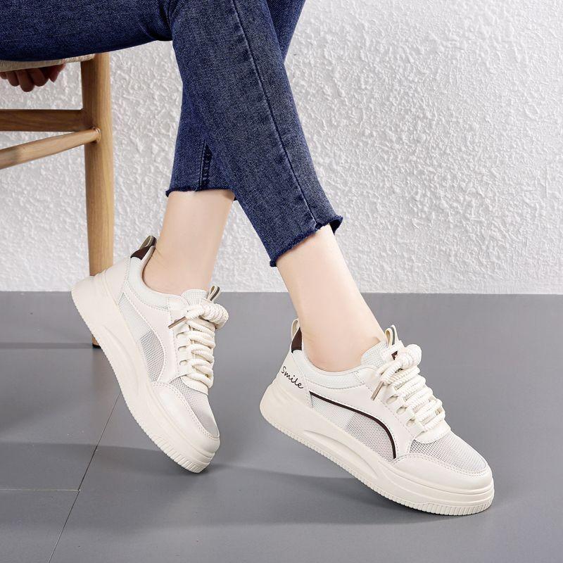 Kleine weiße Schuhe neue Sommer Mesh Damenschuhe Freizeitschuhe rutschfest und verschleißfest leichte Einzelschuhe vielseitig