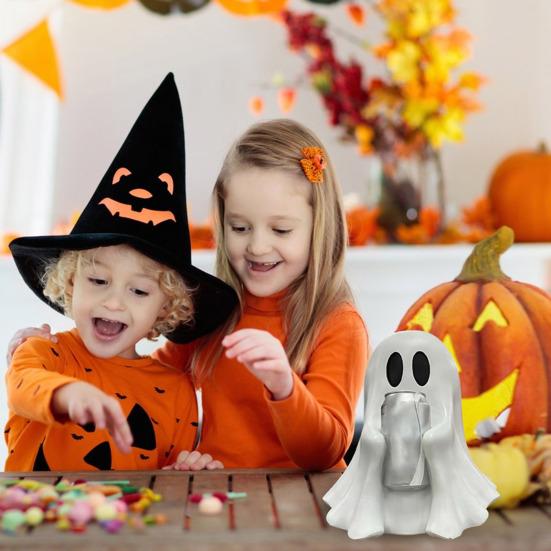 Halloween Coke Ghost Statue Cute Ghost Drink Holder Desktop Beverage
