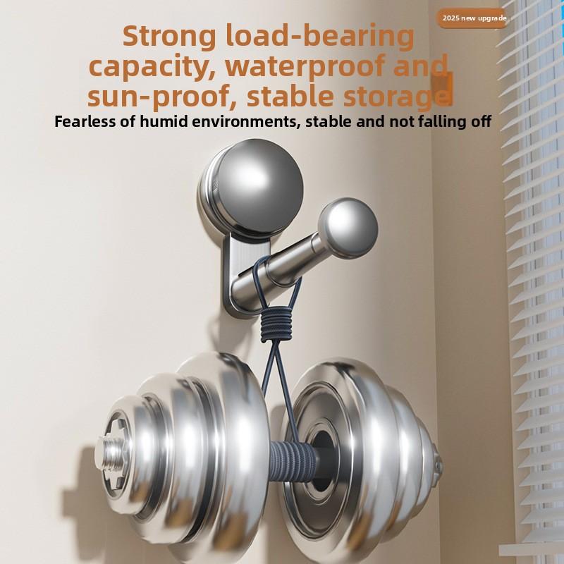 Household Balcony Multifunctional Retractable Hole-free Wall-mounted Traceless Suction Cup Shelf