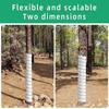 Practical 40cm Tree Bark Protector Plastic Spiral Tree Guard Flexible Tube Wraps Tree Trunk Protector Rodent Control