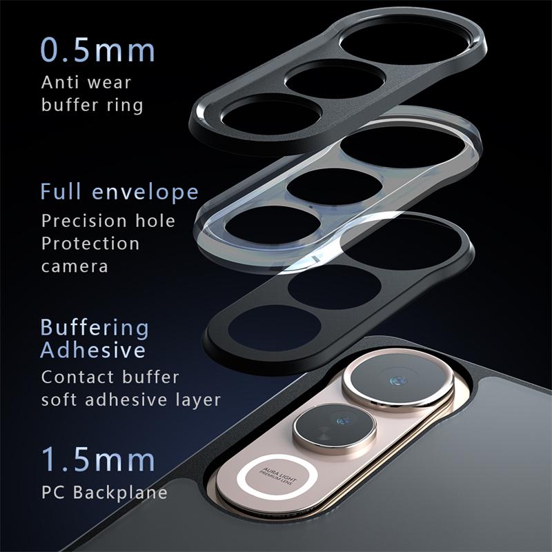 Translucent Matte Phone Case For Vivo V50 Lite Matte PC Full Back Cover For Vivo V50 Lite Case For Vivo V50 Lite Case 6.77 Inch