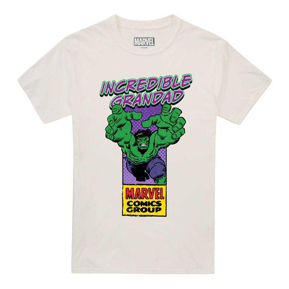 Marvel Comics Mens Incredible Grandad Hulk Corner Box T-Shirt