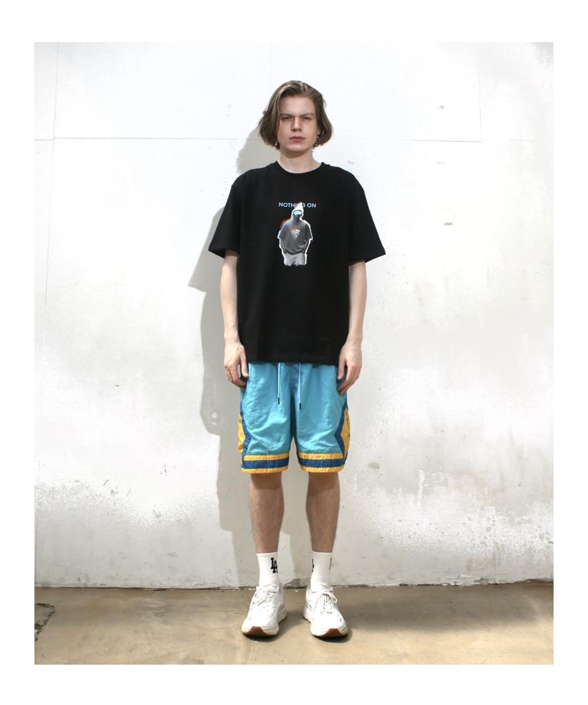 Nattingon Men In Black Graphic Short Sleeve Tee Black