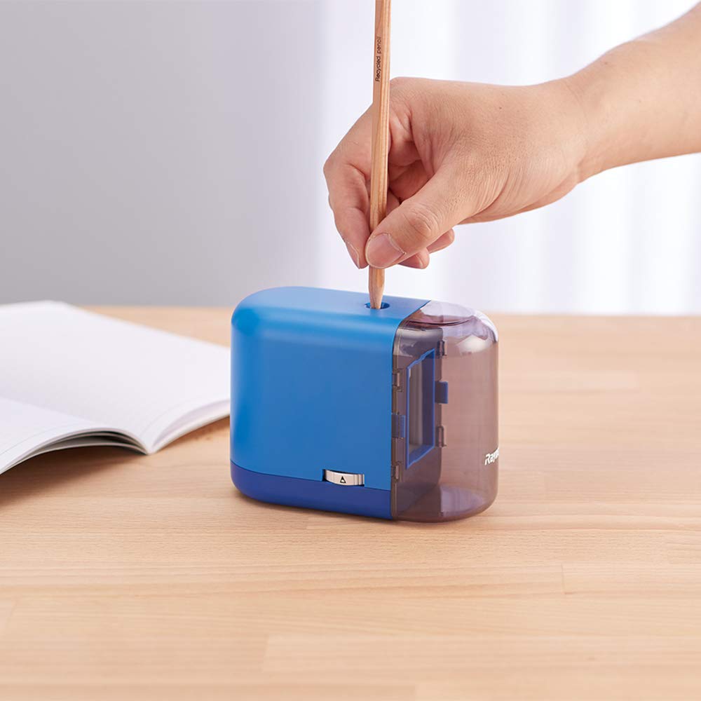 Raymay Fujii Electric Smart Pencil RT289A Sharpener, Blue,