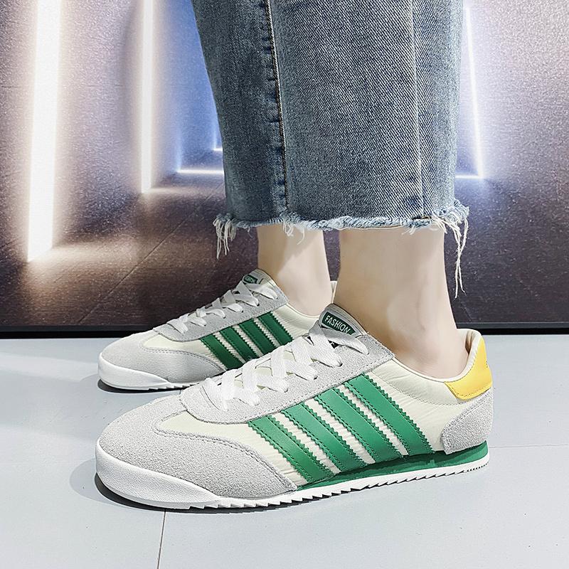 2022 Autumn Green Triples Flat Retro Shoes Men Sneakers Casual Espadrilles Light Low Trainers Men Vulcanized Shoes Bambas Hombre