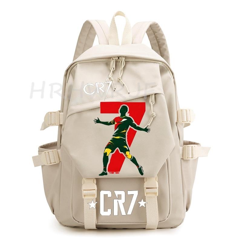 Ins Sports CR7 Backpacks Sports Casual Multi-pocket Capacity Teens Laptop School Bags Lightweight Women Men Travel Mochilas