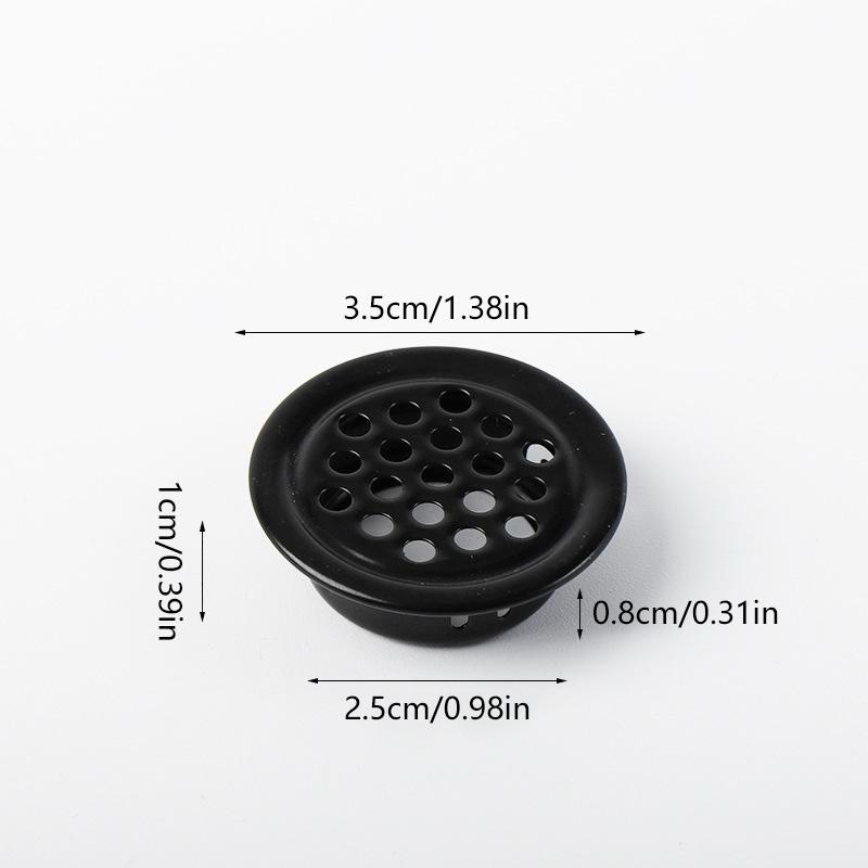 Round Mesh Hole Cover Stainless Steel Ventilation Cover For Wardrobe Cabinet Air Vent Louver Furniture Accessories Home Decor
