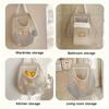 Borsa Portaoggetti da Appendere in Tela Stile Giapponese per Calzini e Biancheria Intima Montata a Parete, Senza Fori Organizzatore per Dormitorio