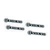 mrjvb7 4Pcs Aluminium Speaker Emblem Audio Car 3D Sticker Accessories For Volvo XC90 V90 V60 XC60 V40 S80 S60 S90 C40 XC40 V70 XC70 C30