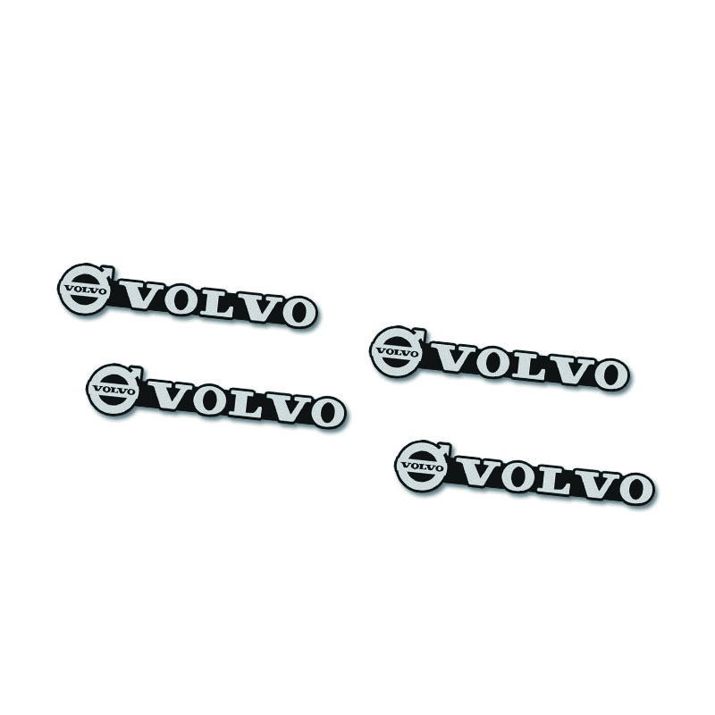 mrjvb7 4Pcs Aluminium Speaker Emblem Audio Car 3D Sticker Accessories For Volvo XC90 V90 V60 XC60 V40 S80 S60 S90 C40 XC40 V70 XC70 C30