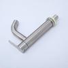 Bathroom Basin Faucet 304 Stainless Steel Single Cold Basin Faucet Deck Mount Bathroom Sink Water Taps Silvery Brushed Tap