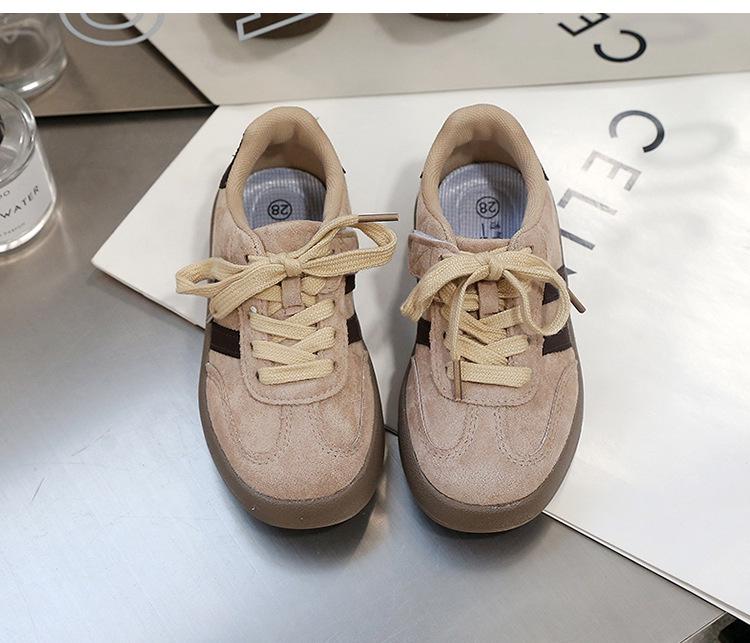 Children's Retro Fashion Sneakers - Thick-Soled Casual Trainers for Boys and Girls