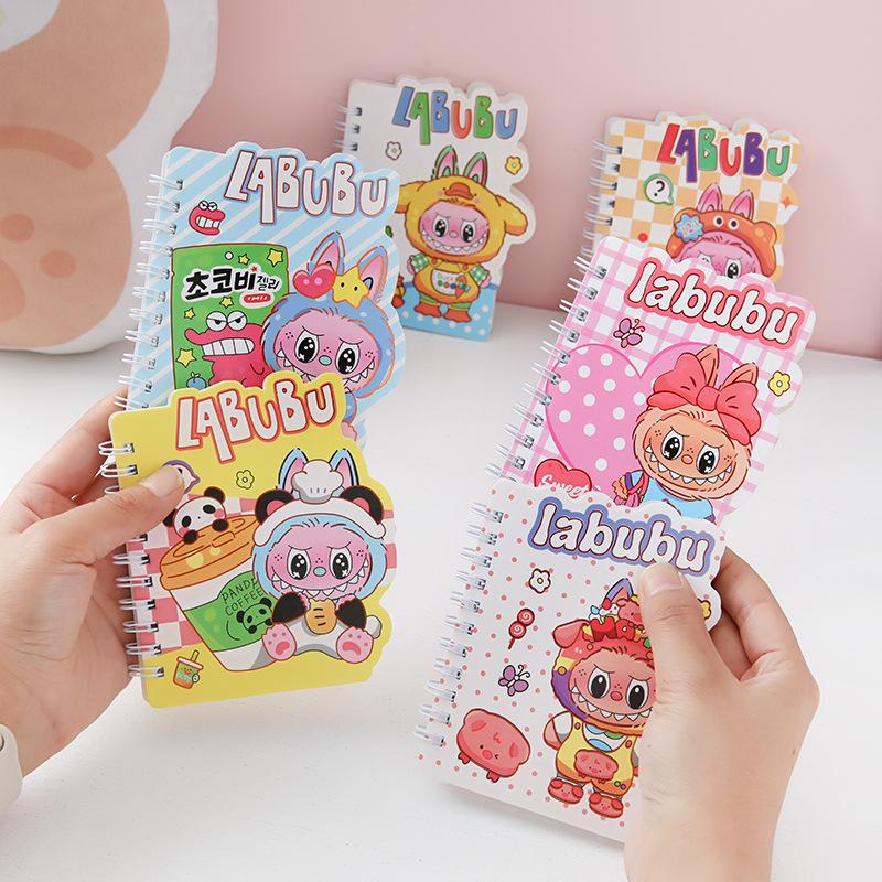 Creative Cartoon A7 Shaped Coil Book Student Portable Pocket Book Notepad Stationery Prize Book
