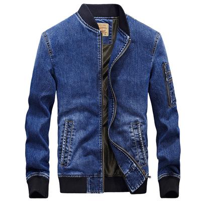 Nouvelle veste d'automne veste en jean homme taille large ample simple décontractée vêtements de travail veste homme