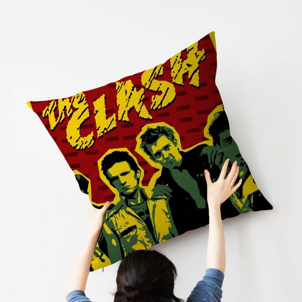 Copertina per Cuscino The Clash Federa per Cuscino Federa per Cuscino Soggiorno Divano Arredamento per la Casa Personalizzato