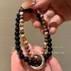 Kinesisk dubbelfärgad nationell stil säkerhetsspänne pärlarmband damens nya naturstensarmband parsmycke trend