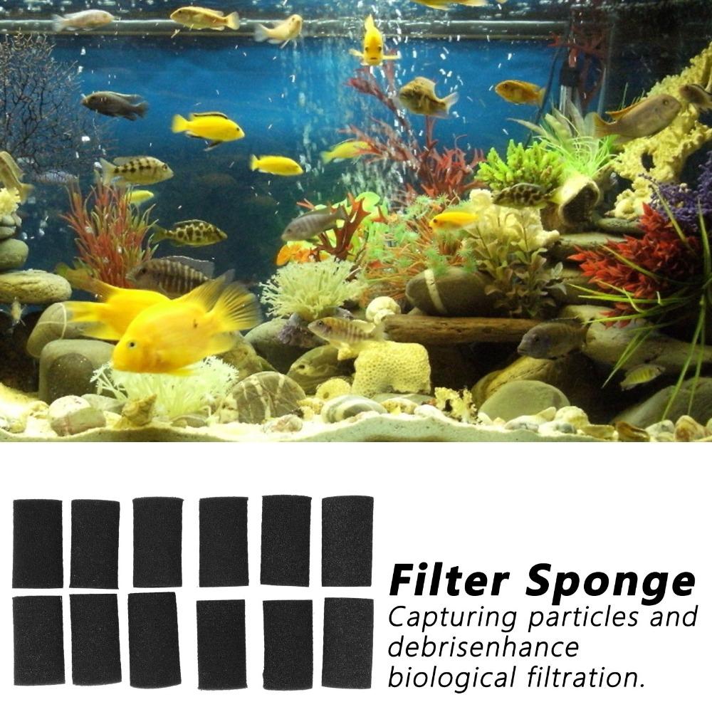 12Pcs Washable Sponge Column Filter High Quality Sponge Aquarium Filter Sponge Fish Tank