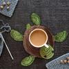 Non-slip Duck Crochet Coasters Heat-resistant Turtle Shaped Drinks Placemat Animal Cup Mat  Kitchen