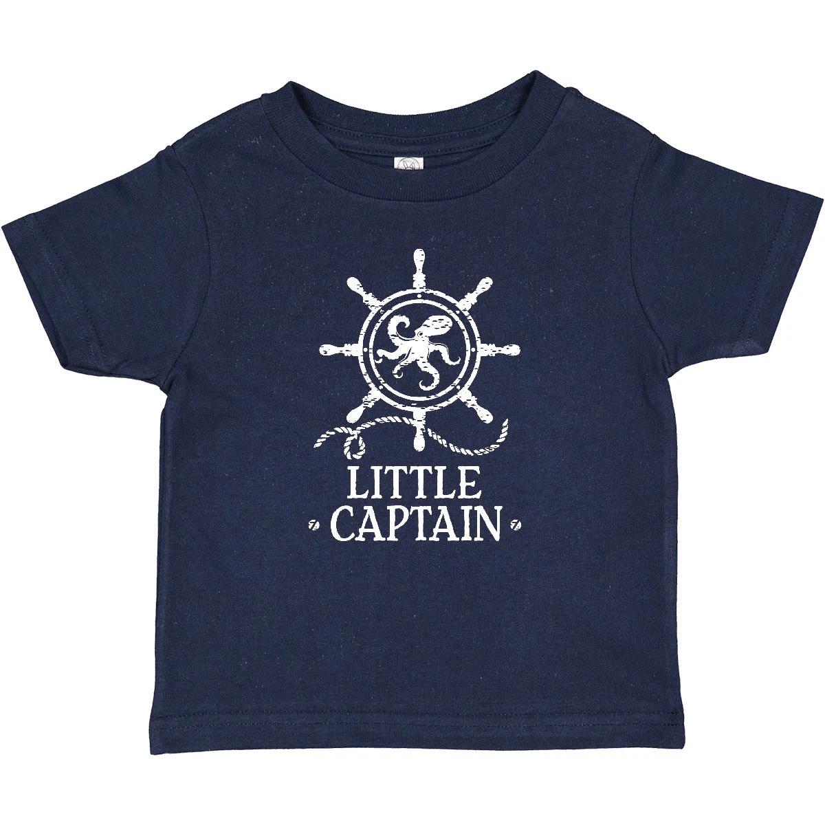Inktastic Sailing Maritime Little Captain Baby T-Shirt Life Ocean Sea Vacation 100