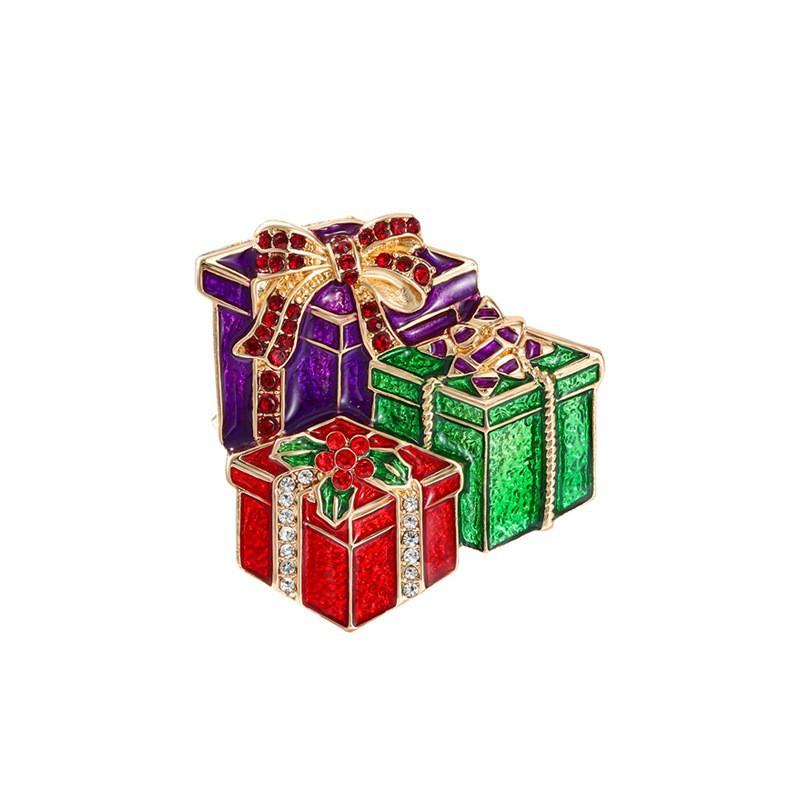 Christmas Series Christmas Gift Box Set Brooch