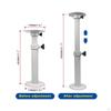 Elevating Table Leg Locking Knob Vehicle Furniture White Finish for Yacht