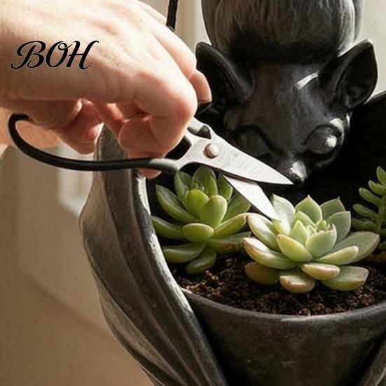 Support de Plante Paysager Distinctif Pot Suspendu en Forme de Chauve-souris, Pot Gothique pour Intérieur Extérieur Jardin Ambiance Mystérieuse Décoration Murale d'Exposition, Unique