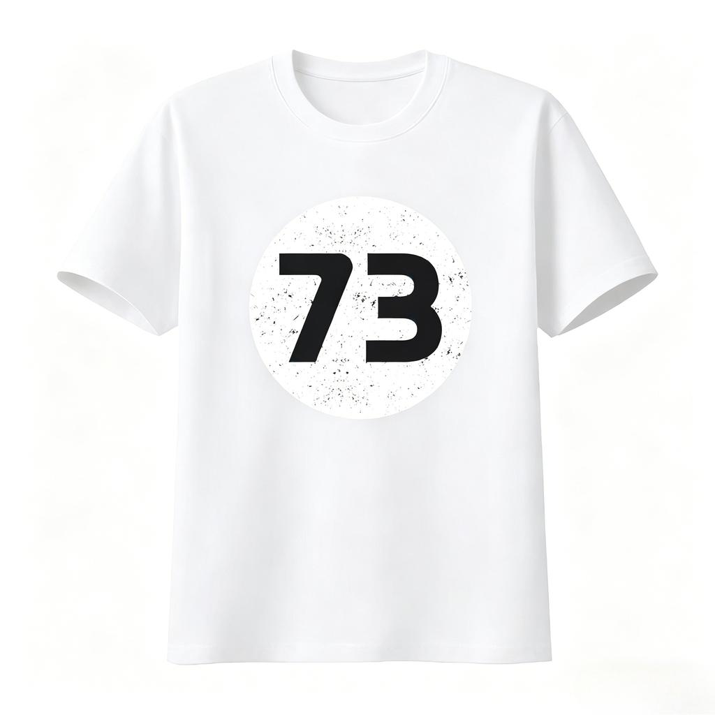73 T Shirt Birthday Fashion Present Funny Number Print Soft Breathable Top for Everyday Wear Unisexs Clothing 2026 Summer T Shirt