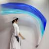 Belly Dance Veil Poi Faux Silk Scarf with Poi Ball Throwing Balls