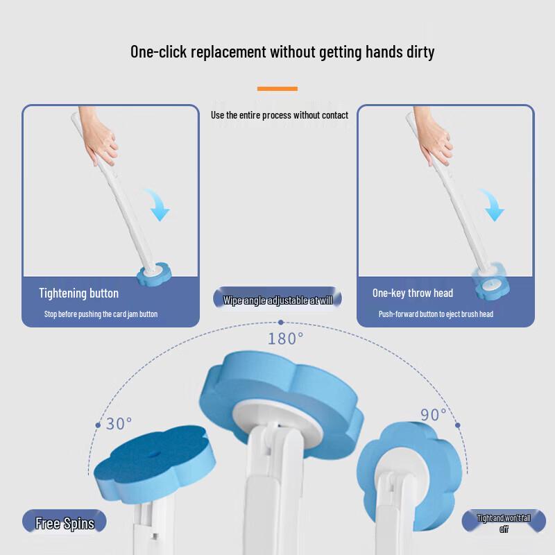 AIGE Disposable Wall-Mounted Toilet Brush