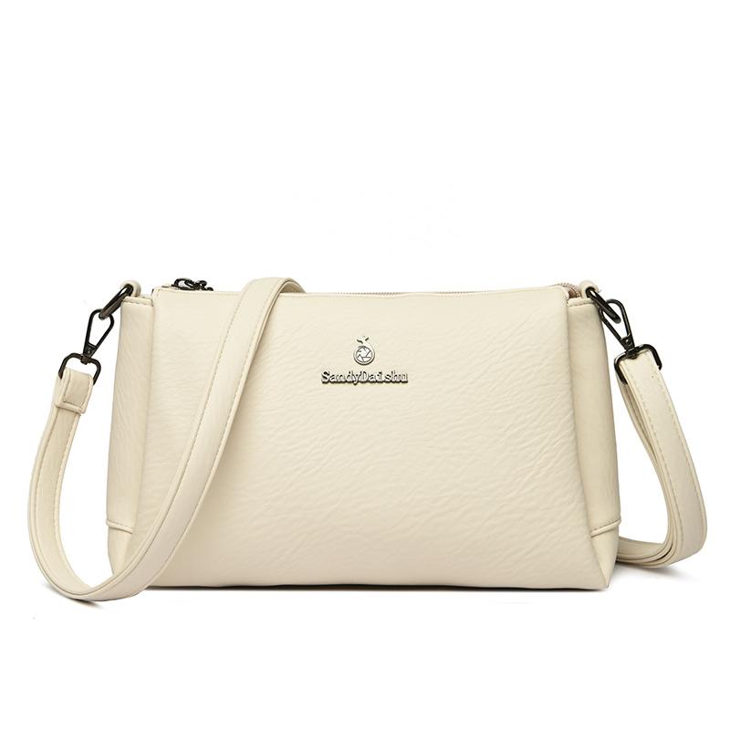 Luxusní kabelka přes rameno pro ženy, jednoduchá kabelka přes rameno, vysoce kvalitní kožená kabelka přes rameno