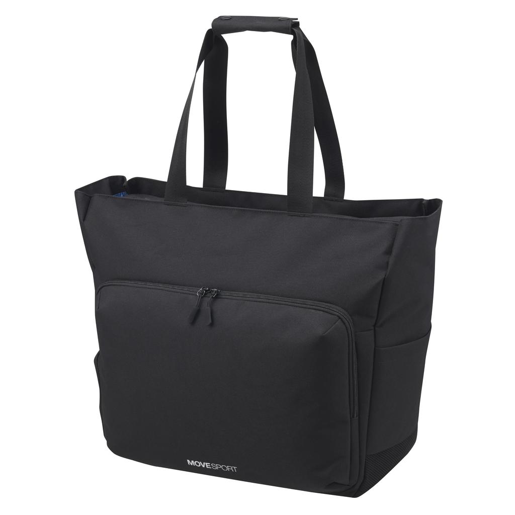 Move Sports Large Tote Partially Antibacterial and Attaches to Perfect for Business and ST5STT60U BK00 Bag, 33L, Water-Repellent, Odor-Resistant,