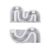 U-shaped Silicone Candle Holder Mold for DIY Home Decorations Arch Shaped Candlestick Mould Reusable Resin Casting Mold