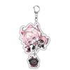 Wuthering Waves Anime Acrylic Key Ring Scar Kakaro Rover Jinhsi Changli Creative Double Sided Pendant Keyring Game Peripherals Premium Quality