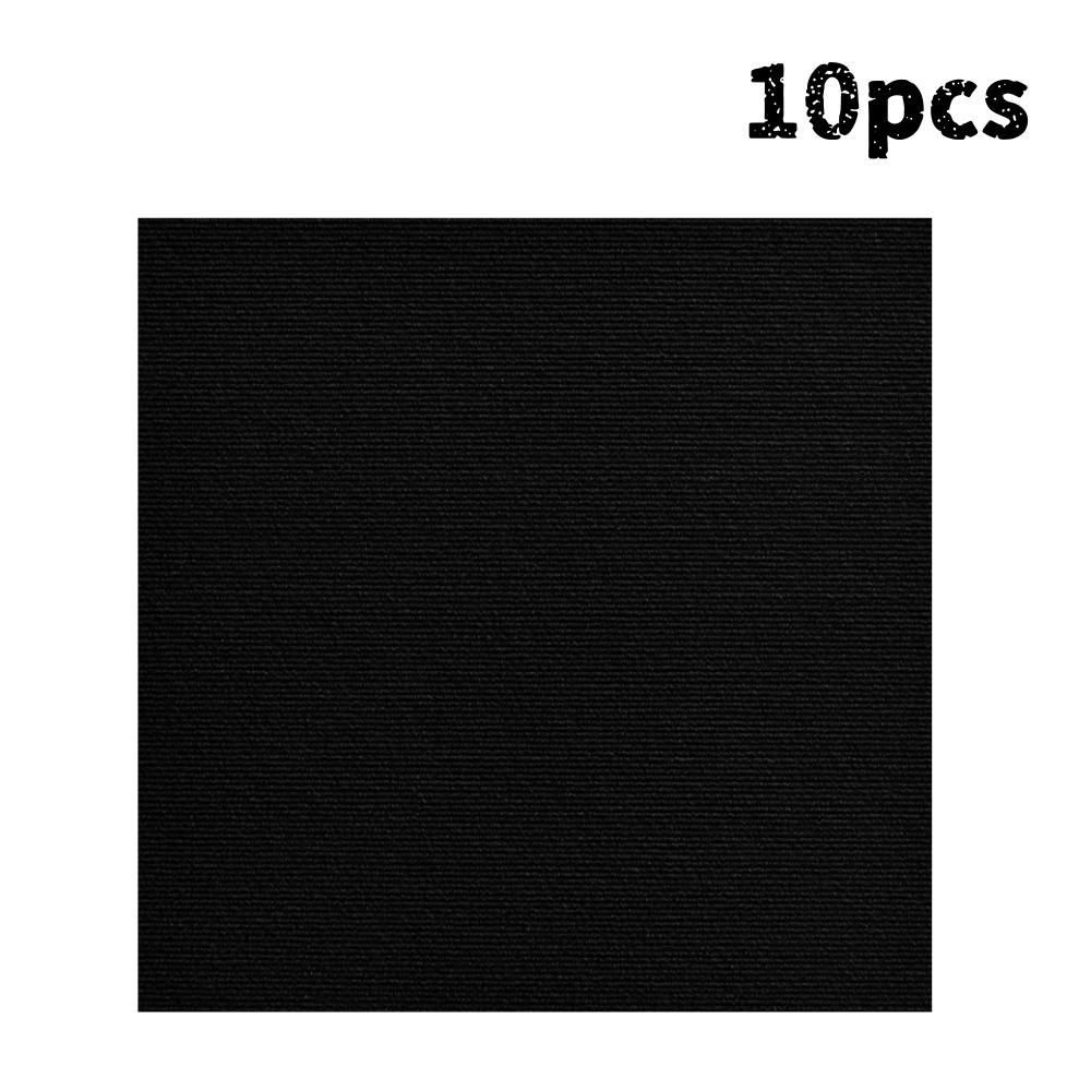 

10pcs 30X30cm Self adhesive multi-color living room carpet decoration office carpet anti slip splicing floor mat 30cm чёрный