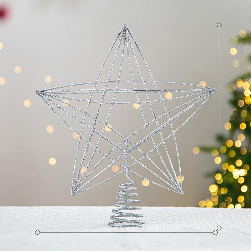 Christmas Modern Minimalist Tree Star Ornament 3d Snowflake Design Decor Festive