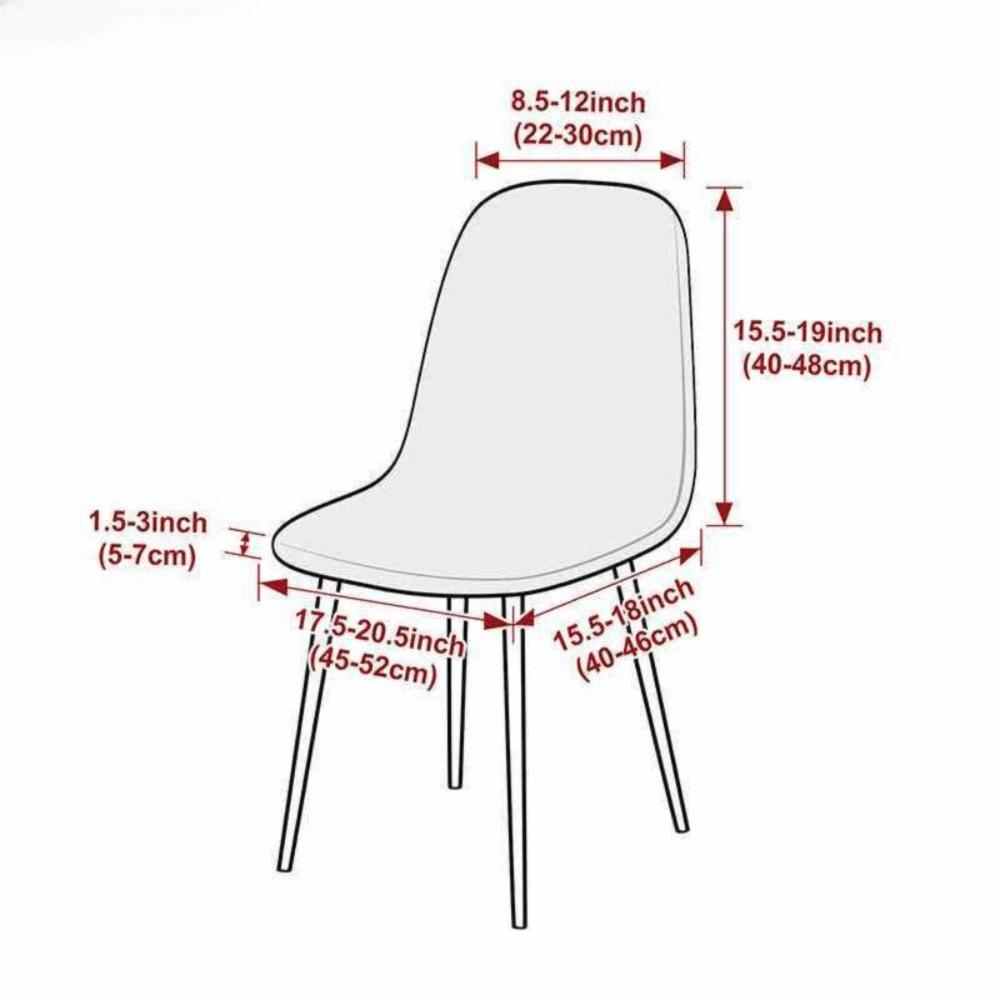 Jacquard Pattern Bar Chair Cover Geometric Texture Shell Chair Slipcover  Dining Room Use