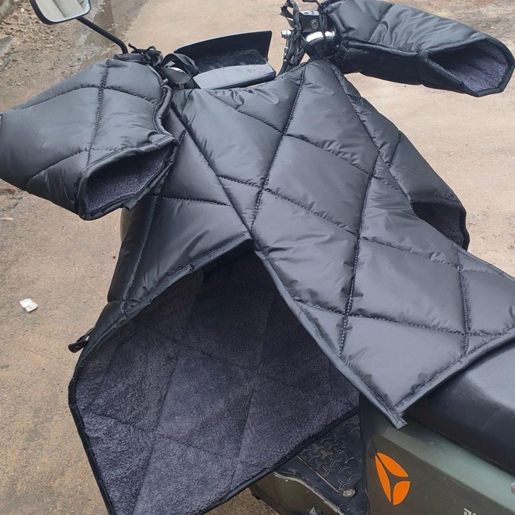 Wodoodporny, wiatroodporny i składany pokrowiec na przednią szybę skutera elektrycznego Four Seasons - Pogrubiony dla ciepła zimą