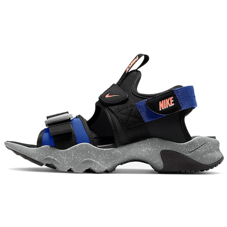 Nike Womens Canyon Sandal 'Black Hyper Blue' (women's sizes) Black / Hyper Royal / Particle Grey / Atomic Pink Beach Sandals CV5515 003