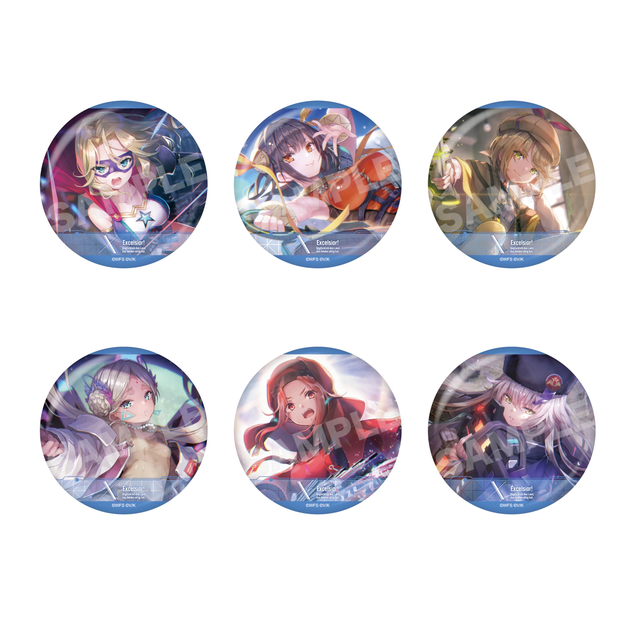 

Heaven Burns Red 31X Коробка с 6 значками юнитов