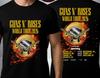 Guns N Roses Welttournee 2026 Australien und Neuseeland Offizielles Tour T-Shirt Unisex T-Shirt