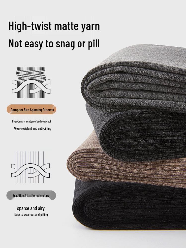 Plus Size Seamless Autumn/Winter Velvet Lined Tights for Women - Warm, Slimming Cotton Wool Base Layer Pants