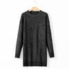 Ladies' Lazy And Casual Sweater Dress With Fashionable Cable Texture, Knee-length Short Dress
